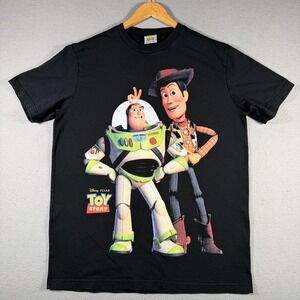 Shoe Palace Disney Pixar Toy Story Buzz Woody Graphic Tee Black Mens Large